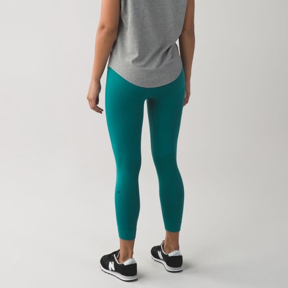 lululemon athletica Pants - Lululemon Zone In Seamless Forage Teal Leggings